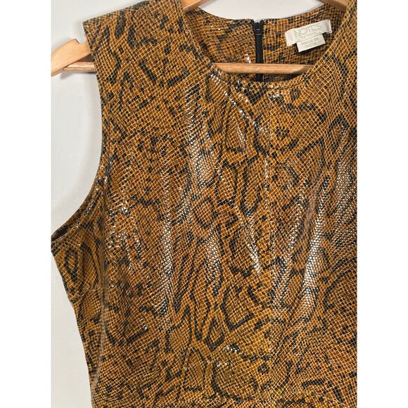 Notes Du Nord Mercy Snake Embossed Leather Dress Lamb Leather Size 40 (US 10) - Picture 3 of 10